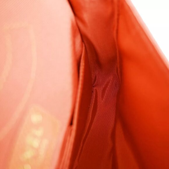 CHANEL Logo 2.55 Double Flap Chain Shoulder Bag Canvas Leather Pink - Picture 9 of 16